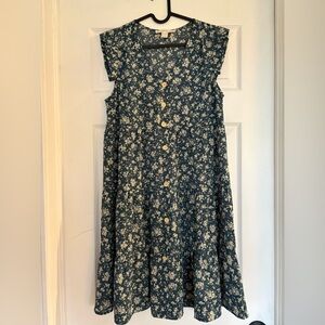 Monteau Teal Floral Women’s Dress